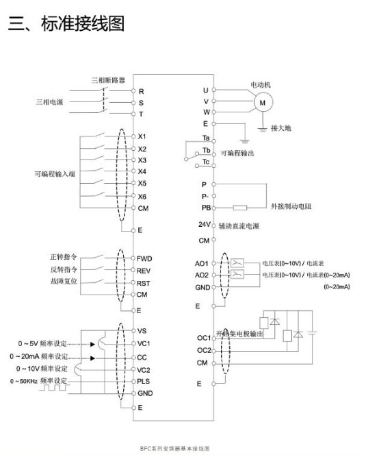 高壓變頻器標準接線圖